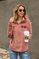 Top de peluche con bolsillo "Te amo más"