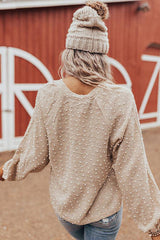 Suéter de punto con botones de puntos Get It Going