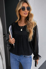 Always Amazing Swiss Dot Lace Top