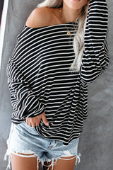 Always Lovely Stiped Casual Knit Top