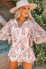 Gesmoktes Top mit Sweet One-Print