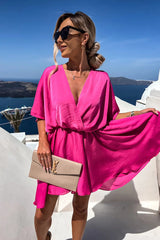 Day Of Romance OL Wrap Mini Dress