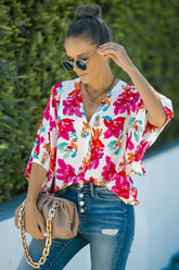 Grow Toward Love Print Button Up Top