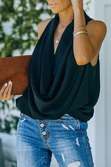Perfect Love Sleeveless Drape Top