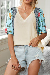 Top de punto estampado Capture The Sun