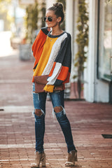 Suéter de punto de manga larga Slow Motion OL