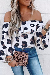 Give You Joy Leopard Print Long Sleeve Top