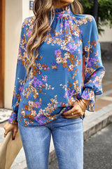 Meet You There Floral Print Long Sleeve Top