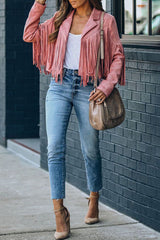 At Your Best – Hemdjacke aus Wildlederimitat mit Quastenfransen