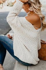 Suéter de punto con cuello en V Loving Embrace