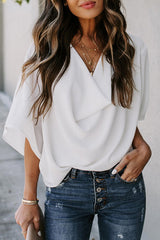 Lift My Spirits V-Neckline Short Sleeve Top