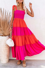 Ärmelloses Maxikleid mit Vacay Dreaming-Print