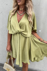 Day Of Romance OL Wrap Mini Dress