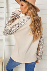 Top de manga larga con estampado Autumn Daze