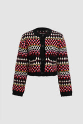 Geometric Pattern Cardigan