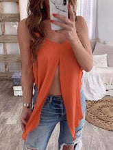 Top halter sexy de color sólido de talla grande para mujer