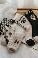 Calcetines de algodón vintage para niña