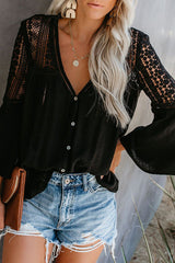 Casually Cute Lace Hollow-Out Top