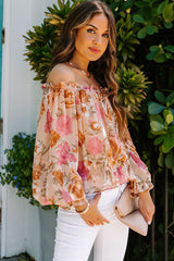 You're My Reason Printed Smocked Top