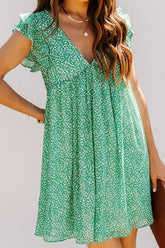 Minivestido estampado verde Only A Dream