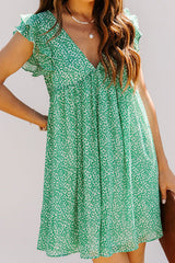 Minivestido estampado verde Only A Dream