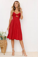 Bowknot Fit&Flare Midi Dress