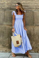 Good Feelings Ruffled Babydoll Maxi Dress