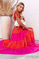 Ärmelloses Maxikleid mit Vacay Dreaming-Print