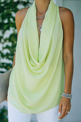 Perfect Love Sleeveless Drape Top