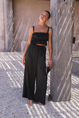 Conjunto de dos piezas de pierna ancha sin mangas Set for Paradise