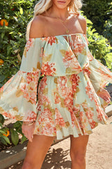 Summer To It – Schulterfreier Strampler mit Blumenmuster