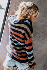 Suéter de punto a rayas arcoíris Before Me