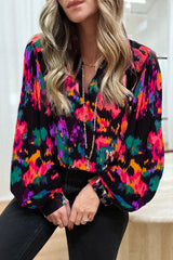 Never Been Better Floral Print Statement Sleeve Top