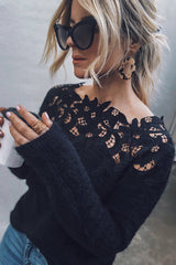 Suéter de punto bordado Hazey Baby