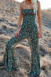 Cool To Be Casual Print Sleeveless Jumpsuit