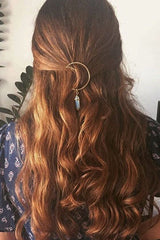 Adornos para el cabello con diamantes de imitación de luna