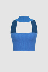Halter Ribbed Knit Tube Top