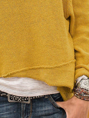 Gemütliche Langarmhemden mit Einsätzen, Oberteile in Übergröße