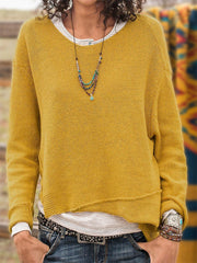 Gemütliche Langarmhemden mit Einsätzen, Oberteile in Übergröße