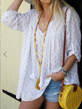 Blusas de manga larga con estampado de estrellas para dama de talla grande