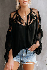 My Sweet Love Floral Embroidery Shirt