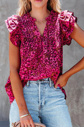 Now You Know Floral Print Short Sleeve Top
