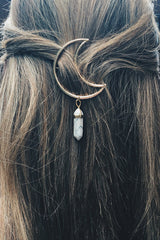 Adornos para el cabello con diamantes de imitación de luna