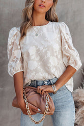 Top texturizado de media manga Pruébame