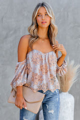 Romance Forever Lace Off The Shoulder Top