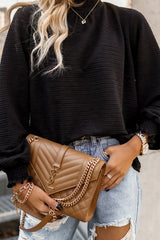 Desde el principio Top de manga larga fruncido