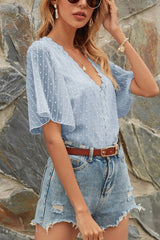 Dream Date Swiss Dot Lace Top