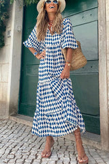 Completely In Love Boho Print Maxi Dress
