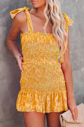 Whatever It Takes Sleeveless Smocked Mini Dress