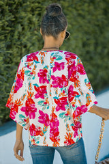 Grow Toward Love Print Button Up Top